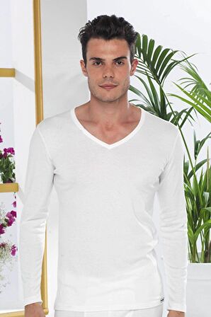 Malabadi 608 Erkek Termal V Yaka Uzun Kol Üst İçlik 